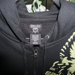 L - Vintage Y2K Ezekiel Hoodies zip heavyweight hoodie eagle - Black - L