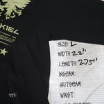 L - Vintage Y2K Ezekiel Hoodies zip heavyweight hoodie eagle - Black - L