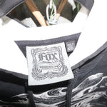 XXL - Vintage Y2K Fox Racing Hoodies grunge baggy - Black - XXL