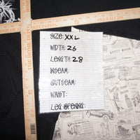 XXL - Vintage Y2K Fox Racing Hoodies grunge baggy - Black - XXL