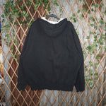 XXL - Vintage Y2K Fox Racing Hoodies grunge baggy - Black - XXL