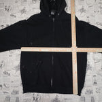 L - Vintage Y2K American Vintage Hoodies bikers leather it's - Black - L