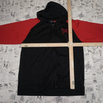 L - Vintage Y2K Tap Out Hoodies embroidered chest hit spell - Black - L