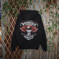 L - Vintage Y2K American Vintage Hoodies bikers leather it's - Black - L