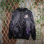M - Vintage Y2K Nba Jackets Coats galaxy print aop los - Black - M