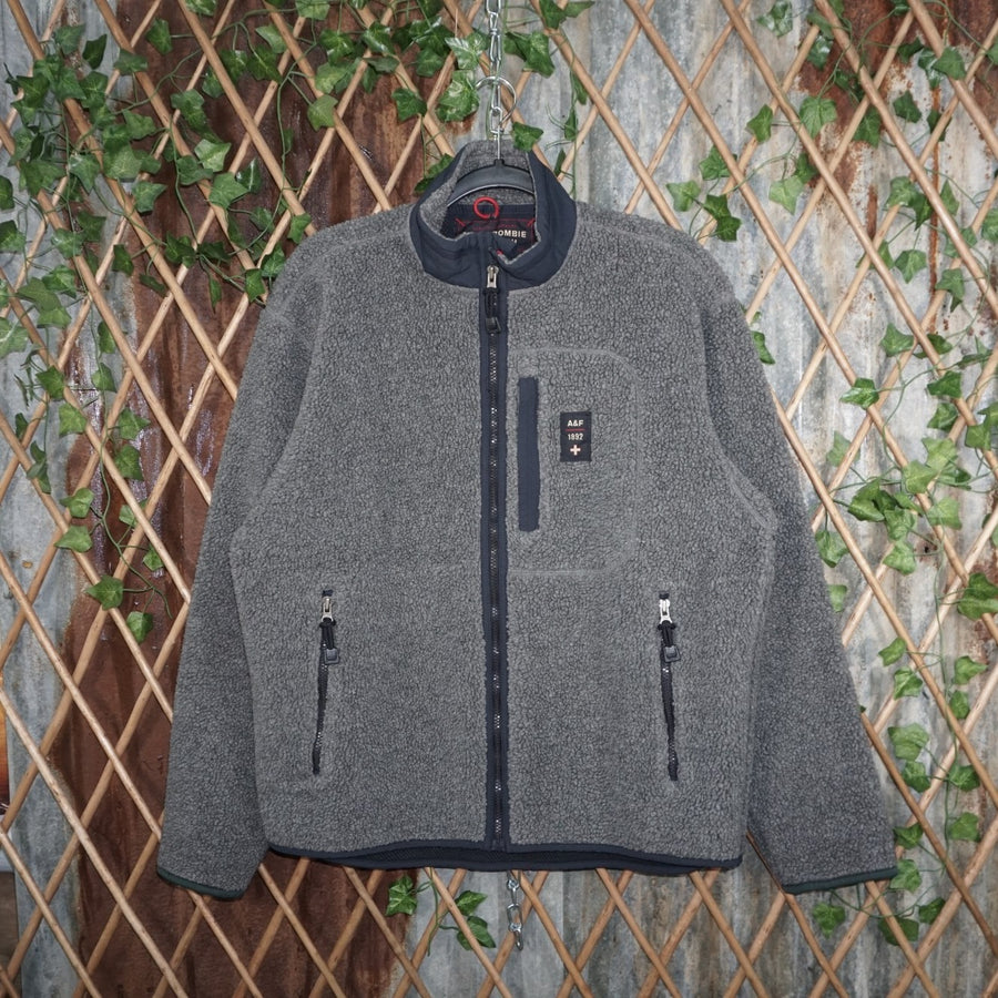 M - Vintage Y2K Abercrombie & Fitch Sweatshirts fleece - Gray - M