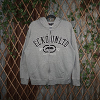L - Vintage Y2K Ecko Unltd Periodsize Large Hoodies rhino - Gray - L