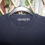 L - Vintage Y2K Nautica Sweatshirts stripe across chest - Blue - L