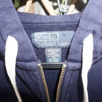 L - Vintage Y2K Polo Ralph Lauren Hoodies zip heavyweight - Blue - L