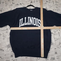XL - Vintage Y2K Champion Sweatshirts illinois university - Blue - XL