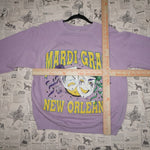 L - Vintage Y2K American Vintage Sweatshirts mardi gras new - Purple - L