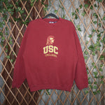 M - Vintage Y2K American Vintage Sweatshirts usc trojans - Red - M