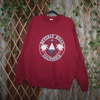 XL - Vintage Y2K American Vintage Sweatshirts barely hills - Red - XL