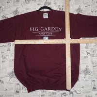 M - Vintage Y2K American Vintage Sweatshirts fig garden golf - Red - M