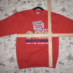 M - Vintage Y2K Nfl Sweatshirts bowl xxiv 24 san francisco - Red - M