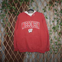 L - Vintage Y2K American Vintage Hoodies westconsin badgers - Red - L