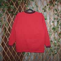 L - Vintage Y2K Disneyland Sweatshirts winnie pooh 100 acre - Red - L