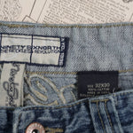 30 - Vintage Y2K American Vintage Shorts embroidered 96 - Blue - 30