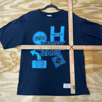 Vintage y2k tommy hilfiger futuristic style graphic t-shirt