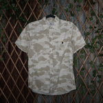 Medium - Vintage Y2K bathing ape bape camo polo dress shirt