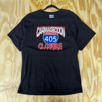 Vintage y2k carmageddon 405 interstate t-shirt
