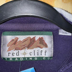 Vintage red cliff 1990s alpine skiing embroidered sweatshirt