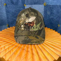 OSFA - Vintage Y2K Alaska moose embroider real tree 00s hat