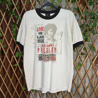 Vintage Y2K Las Vegas Elvis Presley 2000s graceland t-shirt