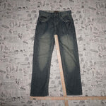 30-Vintage Y2K LAMASINI faded baggy wide leg 00s denim jeans
