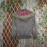 Small - Vintage Y2K plaid lined Los Angeles military jacket
