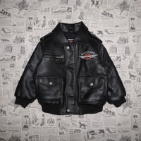5 -Vintage Y2K Harley Davidson 90s motorcycle leather jacket