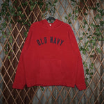 XL -Vintage Y2K Old navy embroider college 00s fleece hoodie