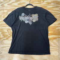 Vintage y2k hurley surf / skate faded graphic 2000s t-shirt