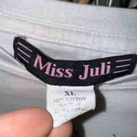 Vintage Y2K heart flower 2000s femme ed hardy style t-shirt