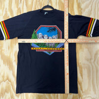 Mount rushmore black hills south dakota 1980s ringer t-shirt