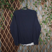 Medium -Vintage Y2K American Eagle embroider henley LS shirt