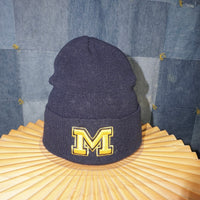 OSFA - Vintage Y2K Michigan University embroider 00s beanie