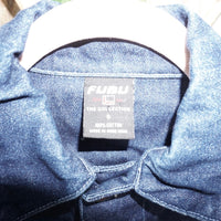Small - Vintage Y2K FuBu 2000s denim trucker femme jacket