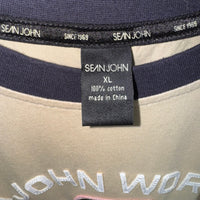 Vintage Y2K Sean John 00s hip hop embroidered ringer t-shirt