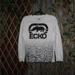 Large - Vintage / Y2K Ecko UNLTD. Rhino logo zebra print tee