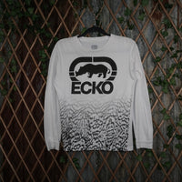 Large - Vintage / Y2K Ecko UNLTD. Rhino logo zebra print tee