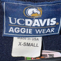 Vintage y2k uc davis university college 90s embroider hoodie