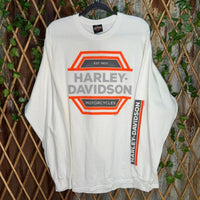 Harley davidson highway 132 motorcycle modesto L/S t-shirt