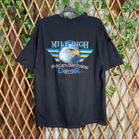 Vintage Y2K Harley Davidson biker 2000s pinup girl t-shirt