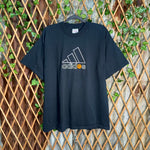 Vintage Y2K Adidas basketball embroidered bball 1990s tshirt