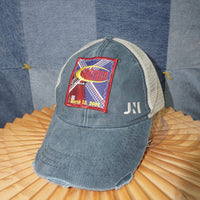 OSFA - sewn solvang century 2004 distressed trucker hat