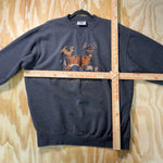 Vintage Y2K Ken Lake embroider nature deer 1990s sweatshirt