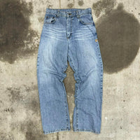 Vintage y2k hurley light wash embroidered surf denim jeans