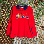 Vintage Y2K Disney 2000s embroider tigger 1/4 zip sweatshirt