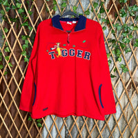 Vintage Y2K Disney 2000s embroider tigger 1/4 zip sweatshirt